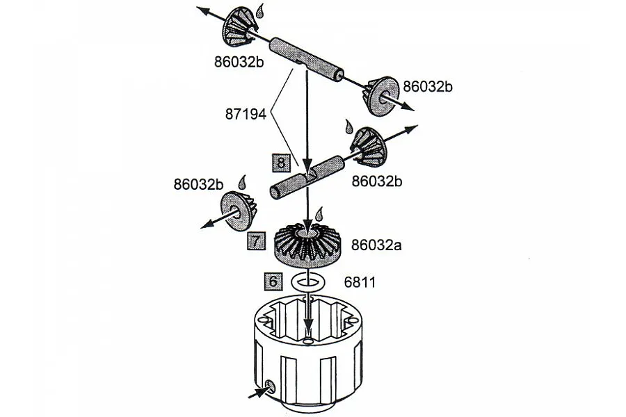 HPI Savage Differential Bevel Gear Conversion Set image 7176