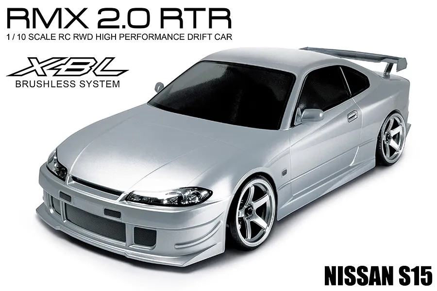 MST RMX 2.0 Nissan S15 RC Drift Car Electric Brushless 2WD 1/10 Scale RTR - Silver image 71804