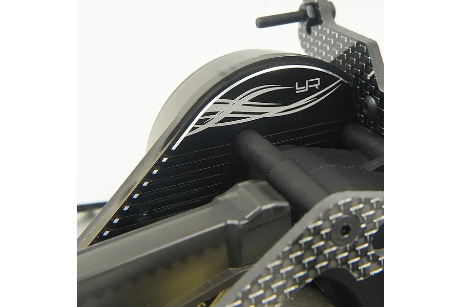 Yeah Racing Black Aluminium Kyosho Optima Mid Motor Plate image 2