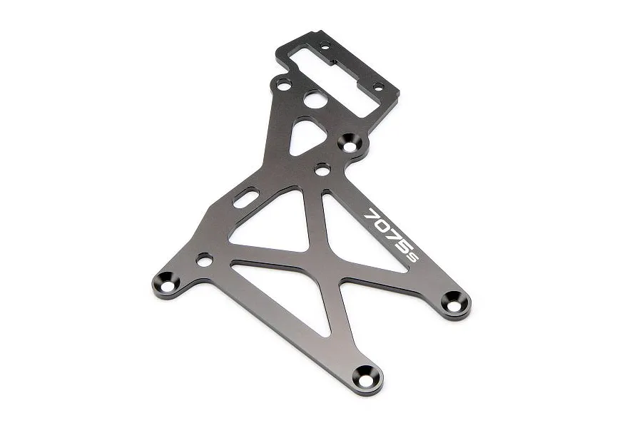 HPI Baja 5B/5SC/5T Gunmetal 4mm 7075S Aluminium HD Rear Upper Plate image 7194