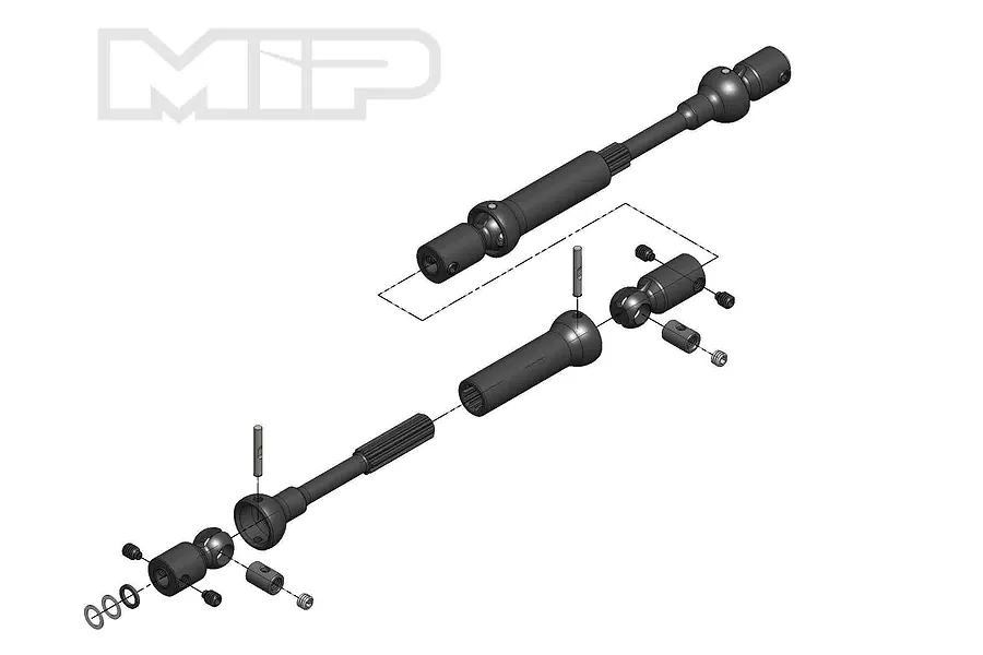 MIP Axial SMT10 120mm to 145mm X-Duty Center Drive Kit w/ 5mm Hubs image 71939