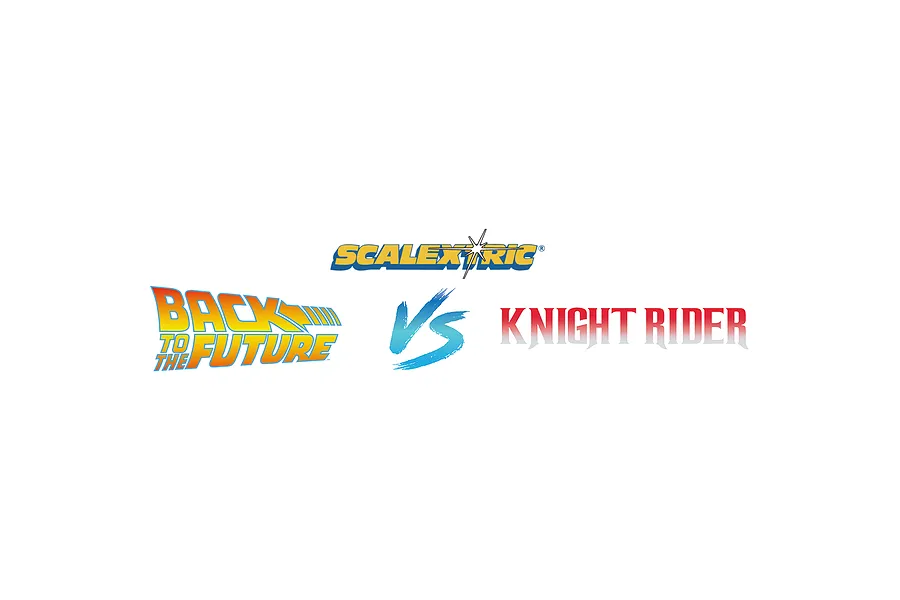 Scalextric 1/32 Back To The Future vs Knight Rider Complete Slot Car Set image 71943
