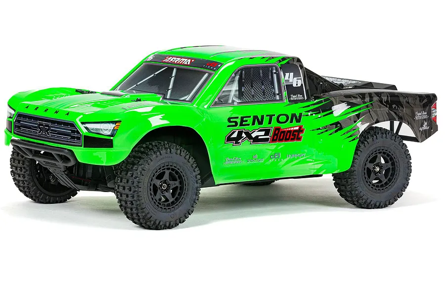 ARRMA SENTON 4X2 Boost Mega 550 RC Short Course Truck Electric 2WD 1/10 Scale RTR - Green image 71988