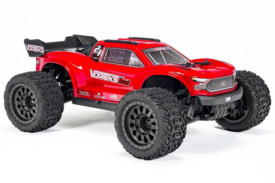 ARRMA VORTEKS 4X2 Boost 550 Mega RC Stadium Truck Electric 2WD 1/10 Scale RTR - Red image 72043