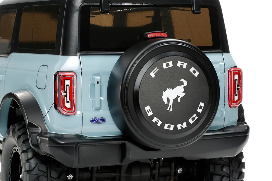 Tamiya CC-02 2021 Ford Bronco RC Rock Crawler Electric 4WD 1/10 Scale Kit (No ESC) - Corsa Grey image 72089