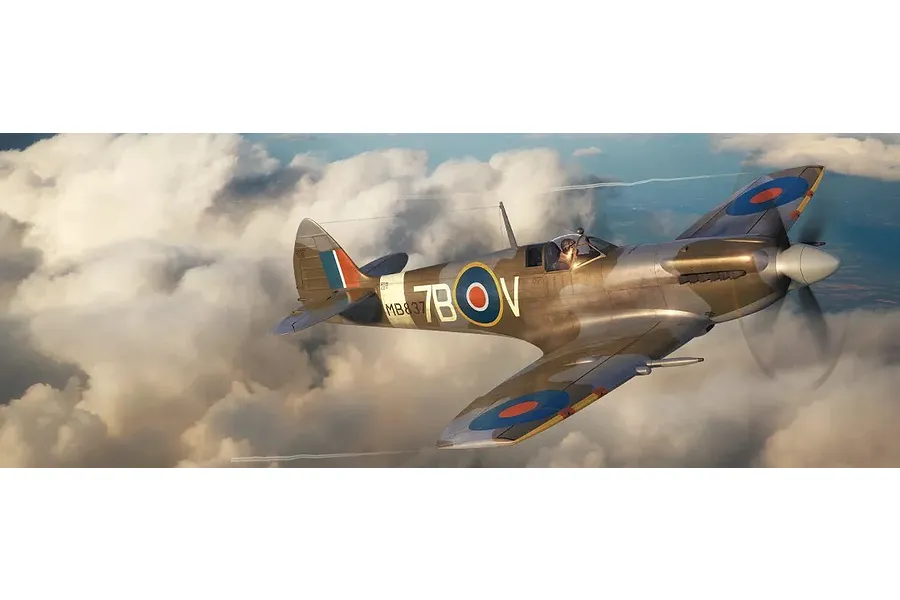Airfix 1/48 Supermarine Spitfire Mk.XII Fighter Aircraft Scaled Plastic Model Kit image 72189