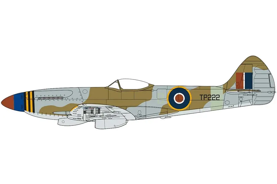 Airfix 1/48 Supermarine Spitfire F Mk.XVIII Aircraft Scaled Plastic Model Kit image 72194