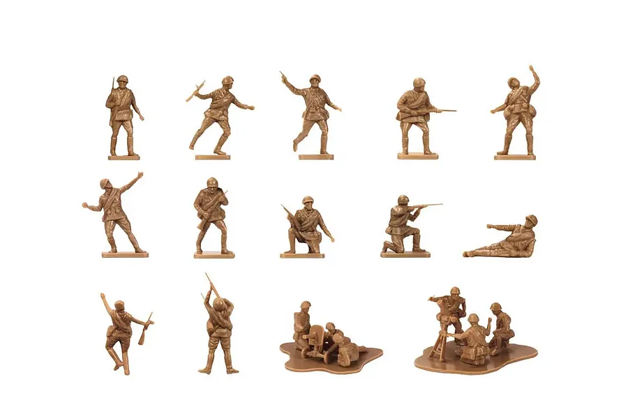 Airfix 1/76 WWII Russian Infantry Scaled Unpainted Plastic Models 48Pcs image 72269