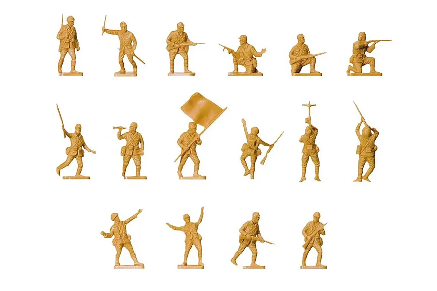 Airfix 1/76 WWII Japanese Infantry Scaled Unpainted Plastic Models 48Pcs image 72272