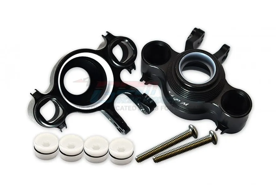 GPM Black Aluminium Front/Rear Axle Carriers 2Pcs image 72279