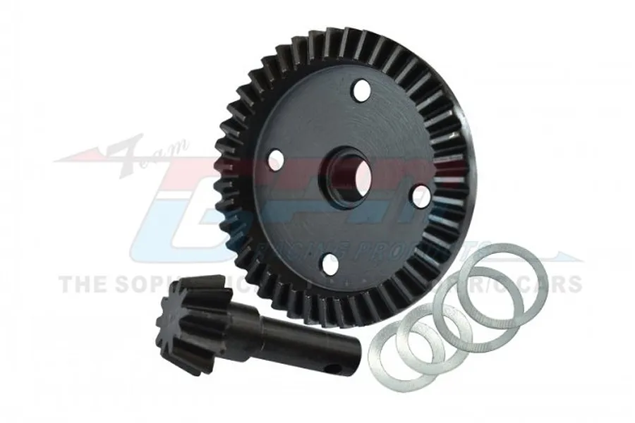 GPM 42CrMo Steel 10T/43T Front &amp;amp; Rear Pinion &amp;amp; Diff Bevel Gear Set image 72307