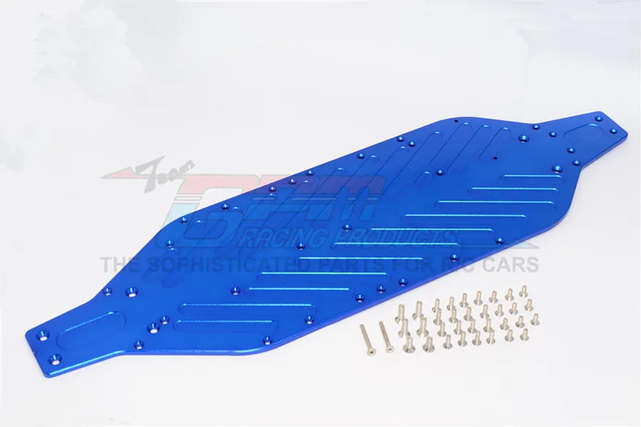 GPM Blue Aluminium 4mm Main Chassis image 72355