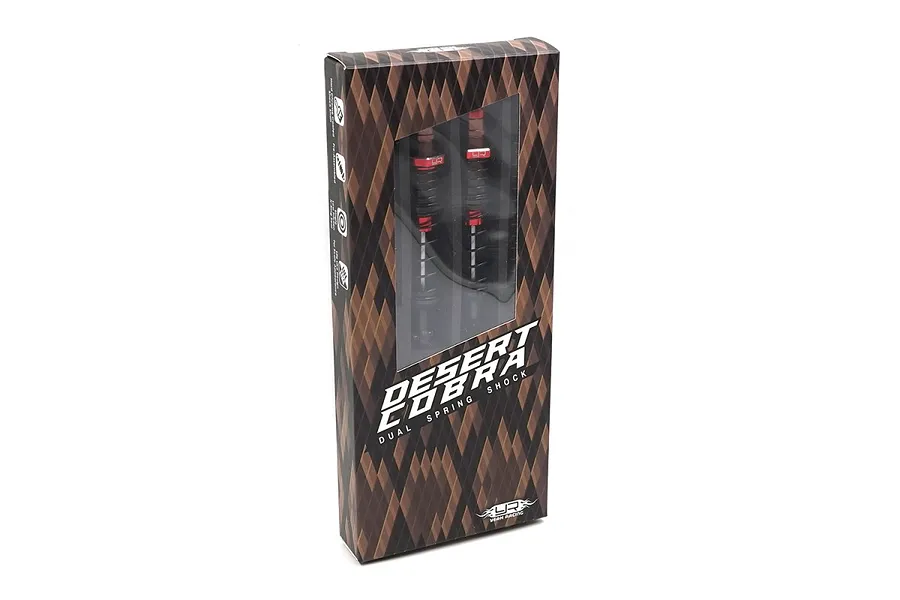 Yeah Racing Desert Cobra Red Aluminium 90mm Dual Spring Shocks 2Pcs w/ Long Springs image 72374