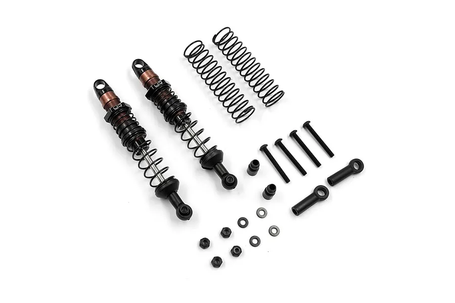 Yeah Racing Desert Cobra Black Aluminium 90mm Dual Spring Shocks 2Pcs w/ Long Springs image 72376