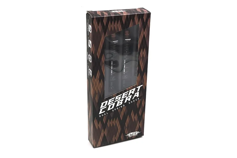 Yeah Racing Desert Cobra Black Aluminium 90mm Dual Spring Shocks 2Pcs w/ Long Springs image 72377