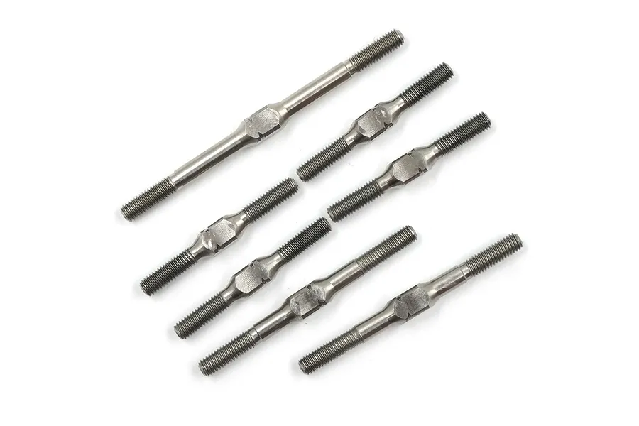 Yeah Racing Silver Titanium Turnbuckles 7Pcs for Xpress Arrow AT1 image 72390