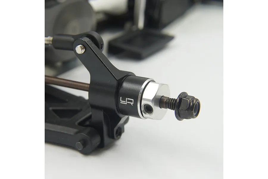 Yeah Racing Black Aluminium Rear Hubs 2Pcs for Kyosho Optima/Javelin image 72399