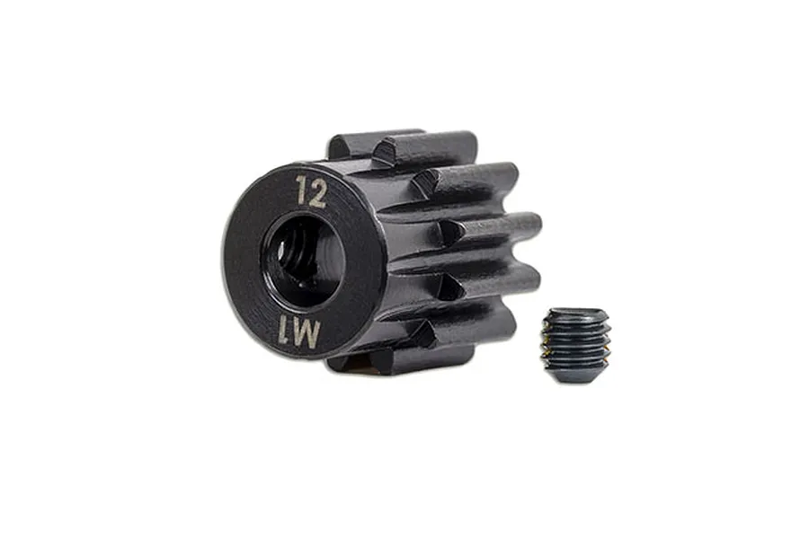 Traxxas HD Steel 12T 1Mod Pinion Gear image 72516