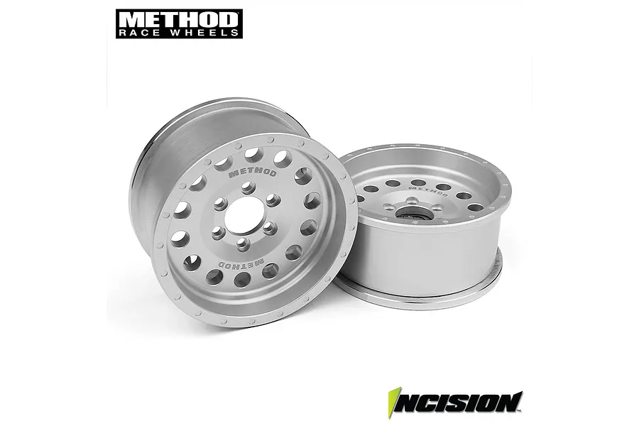 Vanquish 1.9&amp;quot; Incision Method Silver Rims image 72535