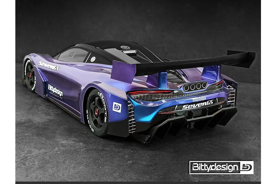 Bittydesign 1/7 Seven65 GT Unpainted Body Shell w/ Decals image 72545