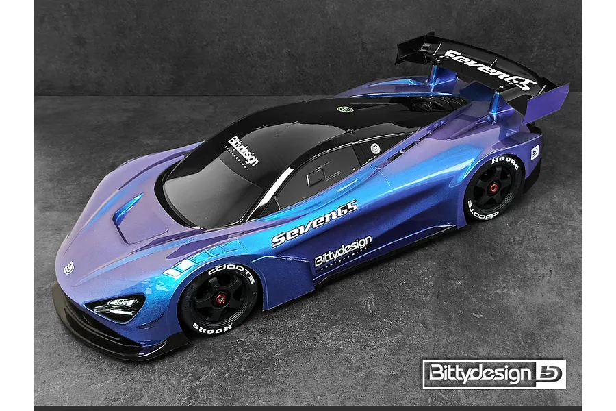 Bittydesign 1/7 Seven65 GT Unpainted Body Shell w/ Decals image 72547