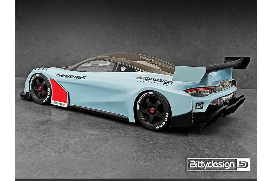 Bittydesign 1/7 Seven65 GT Unpainted Body Shell w/ Decals image 72550