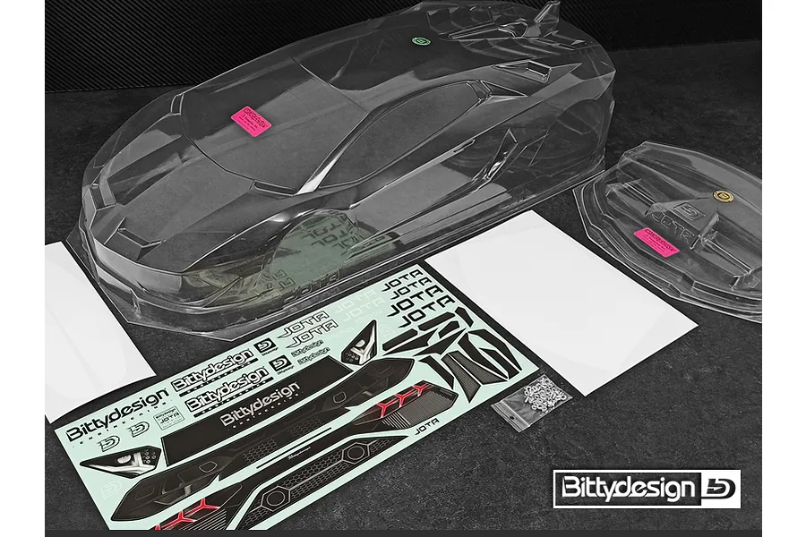 Bittydesign 1/7 Jota Unpainted Body Shell w/ Decals image 72556