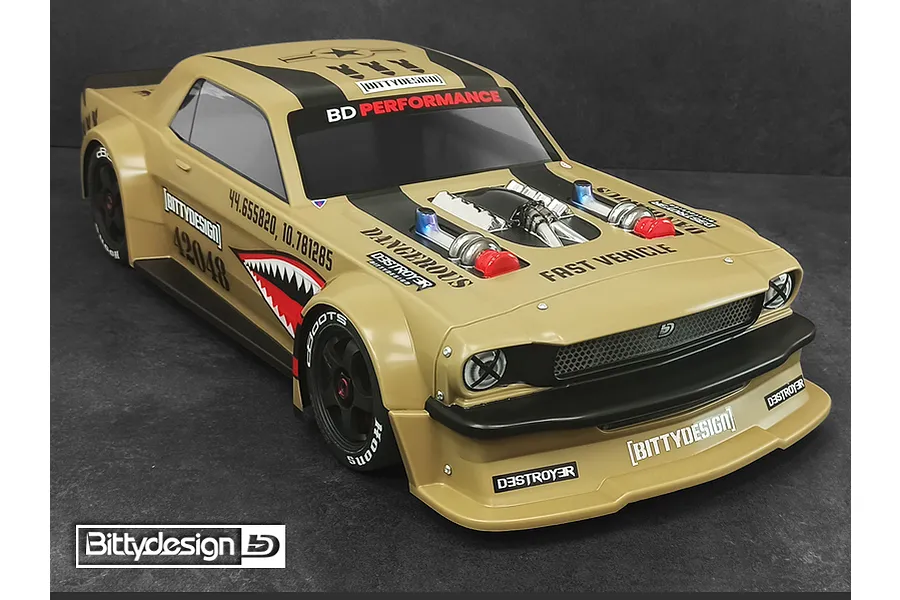 Bittydesign 1/7 Destroyer Unpainted Body Shell w/ Decals image 72575