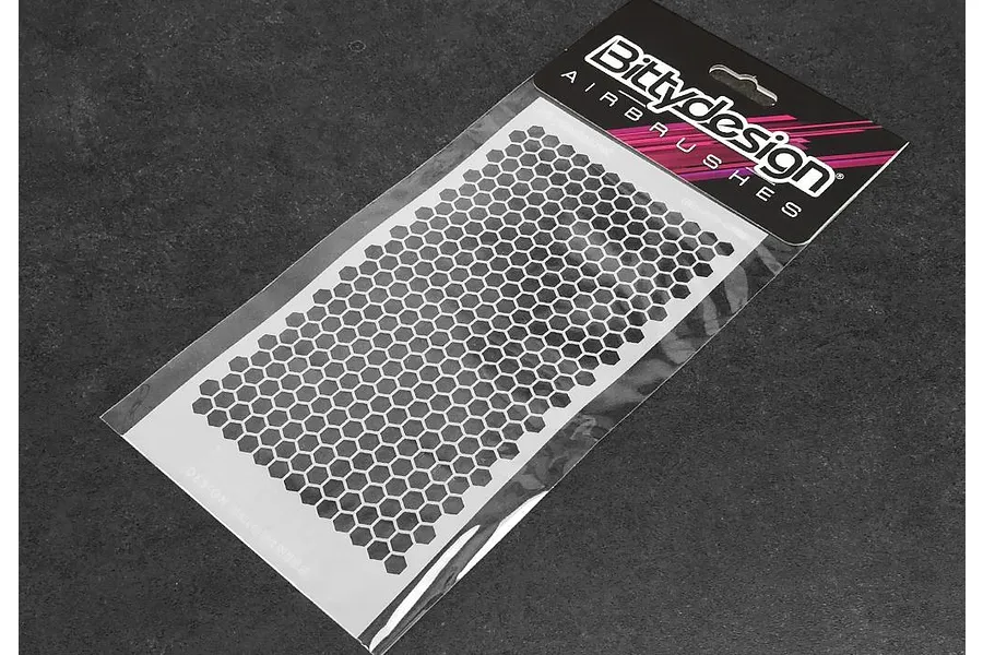 Bittydesign Honeycomb V1 Vinyl Stencil - Small image 72588