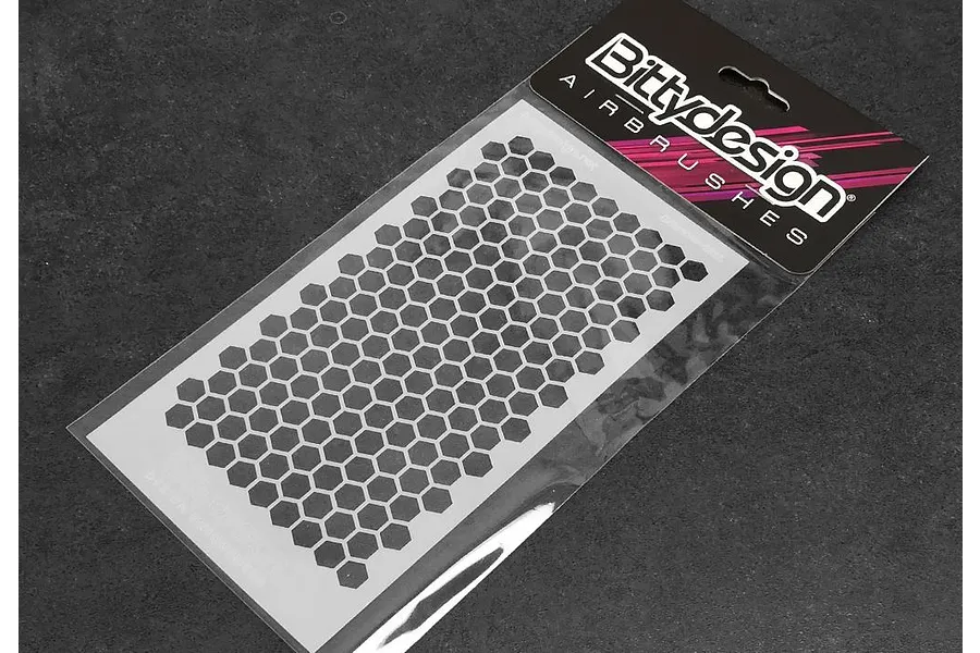 Bittydesign Honeycomb V1 Vinyl Stencil - Large image 72589