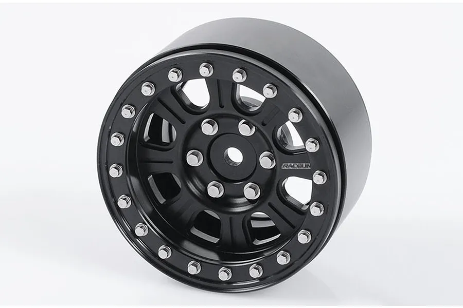 RC4WD Black Aluminium 1.9&amp;quot; Raceline Monster Beadlock Rims 4Pcs image 72606