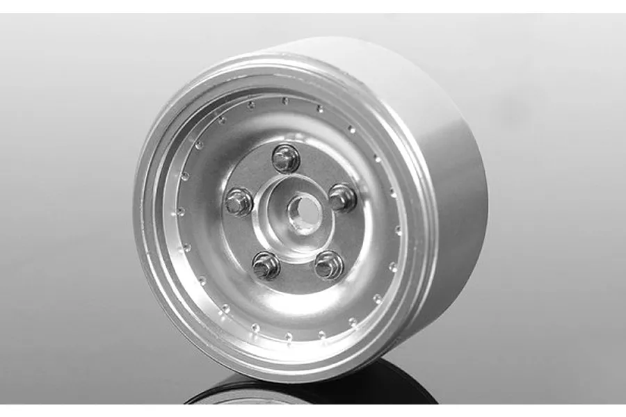 RC4WD 1.0&amp;quot; Stocker Silver Aluminium Beadlock Rims 4Pcs image 72608