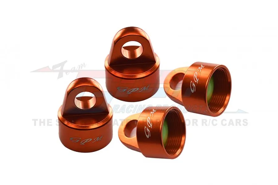 GPM Orange Aluminium Shock Top Cap 4Pcs image 72789