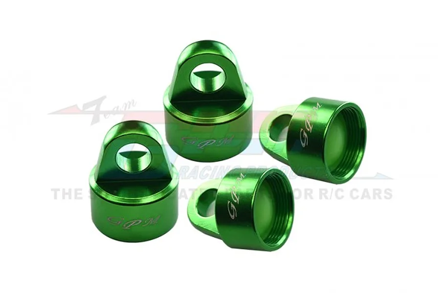 GPM Green Aluminium Shock Top Cap 4Pcs image 72790