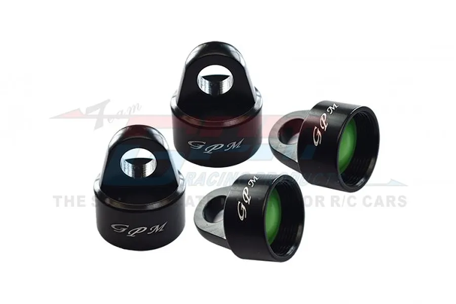 GPM Black Aluminium Shock Top Cap 4Pcs image 72791