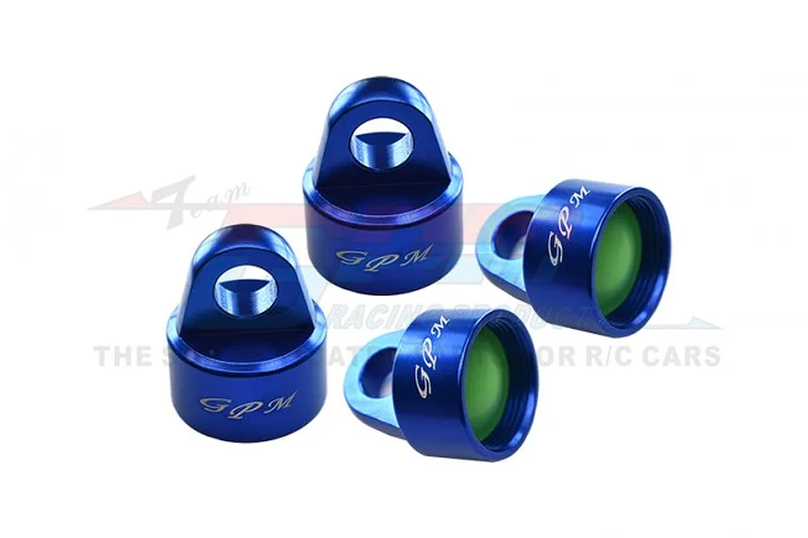 GPM Blue Aluminium Shock Top Cap 4Pcs image 72792