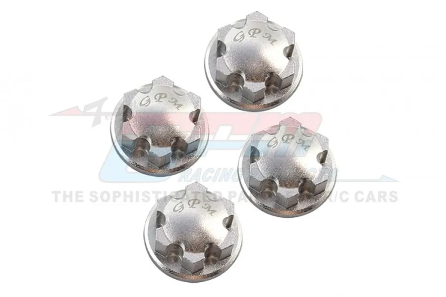 GPM Silver Aluminium 17mm Flanged Wheel Nuts 4Pcs image 72830