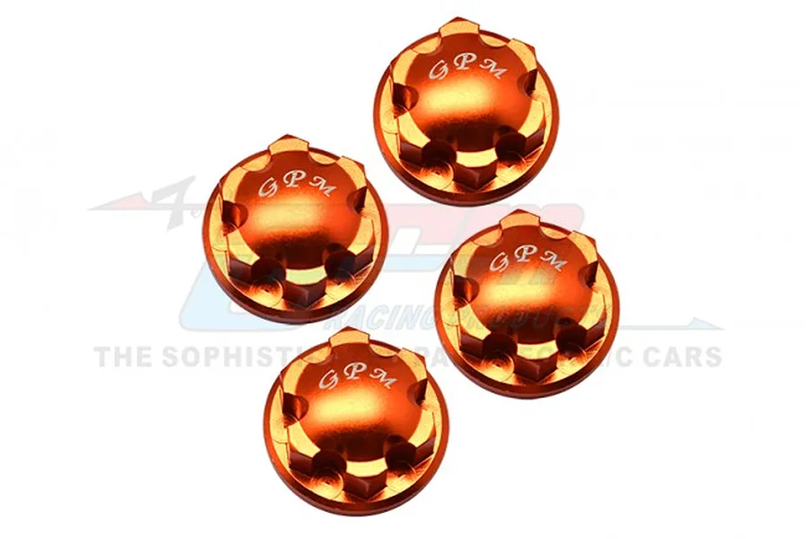 GPM Orange Aluminium 17mm Flanged Wheel Nuts 4Pcs image 72834
