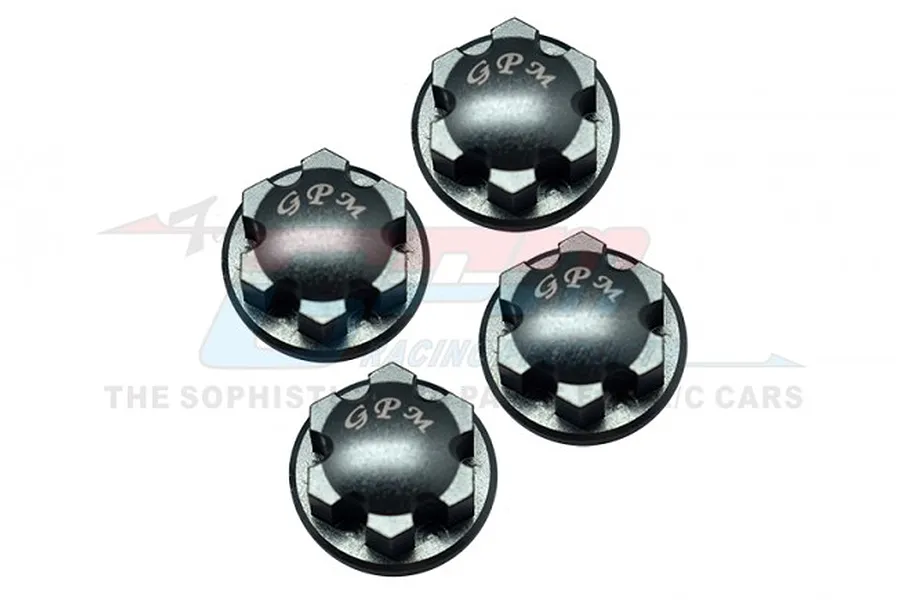 GPM Grey Aluminium 17mm Flanged Wheel Nuts 4Pcs image 72836