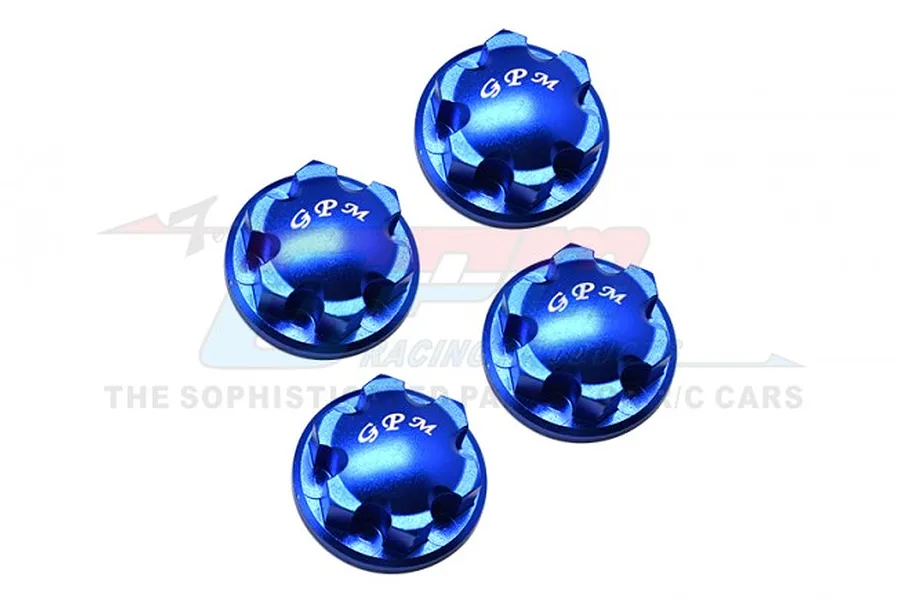 GPM Blue Aluminium 17mm Flanged Wheel Nuts 4Pcs image 72841