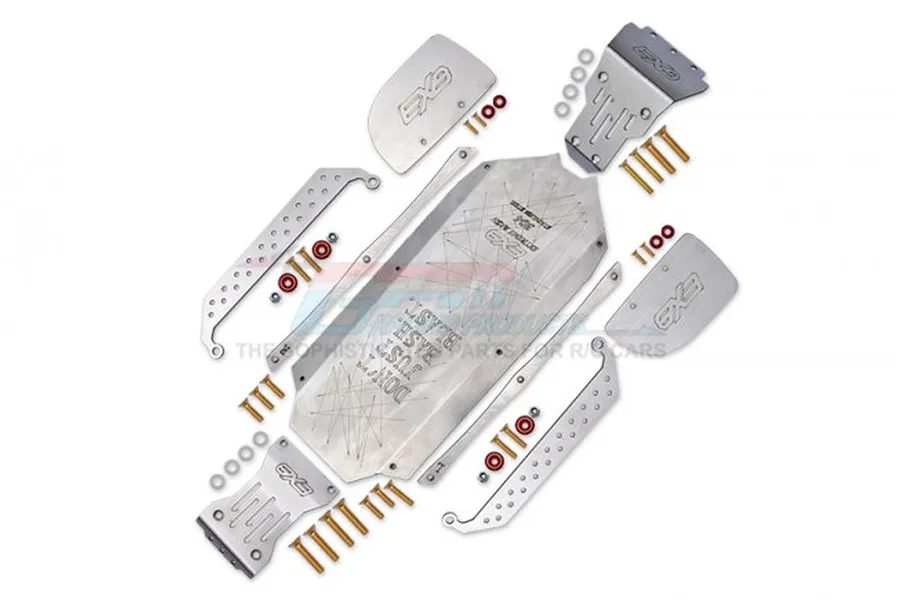 GPM Stainless Steel Complete Chassis Skid Plate Set image 72863