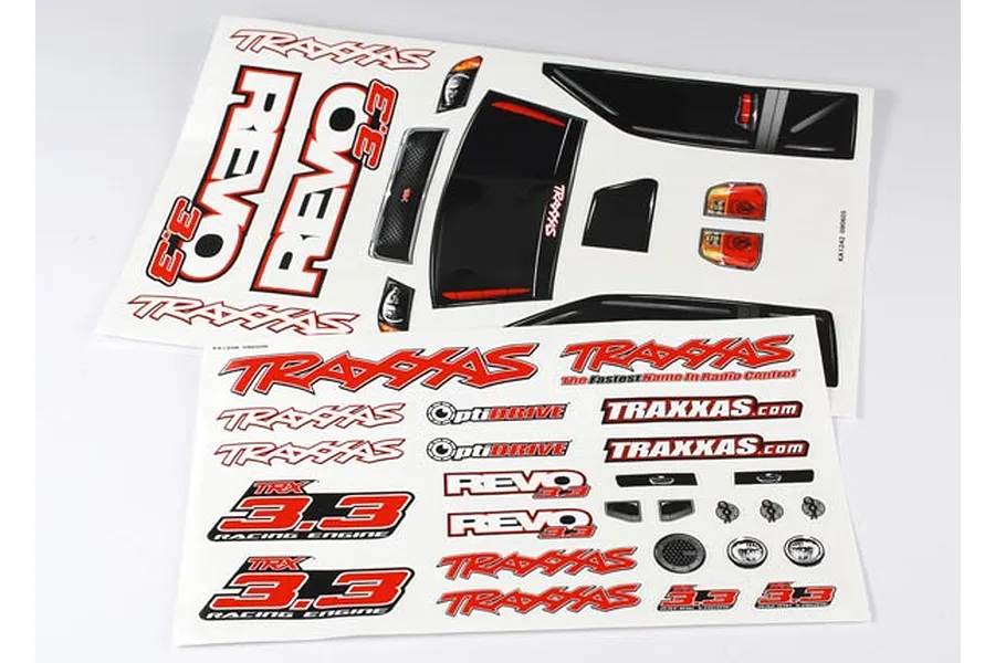 Traxxas Revo 3.3 Decal Sheet Set image 72892