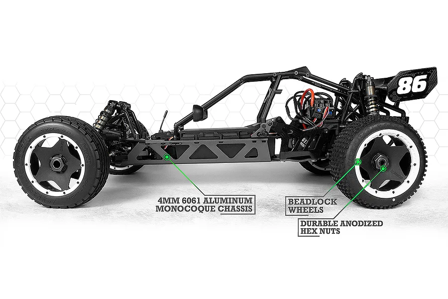 HPI Baja 5B Flux RC Buggy Electric 2WD 1/5 Scale Kit image 73005