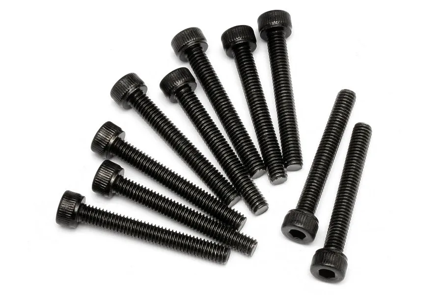 HPI 4x30mm Fine Thread Cap Head Screws 10Pcs image 7306