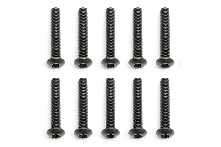 Team Associated 3x18mm Fine Thread Button Head Screws 10Pcs image 73075