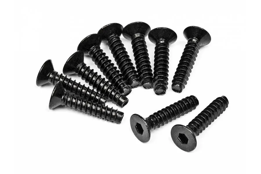 HPI 4x18mm Coarse Thread Countersunk Head Screws 10Pcs image 7313