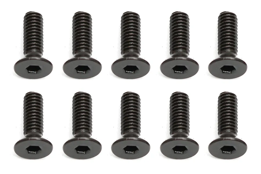 Team Associated 2.5x8mm Fine Thread Countersunk Head Screws 10Pcs image 73152