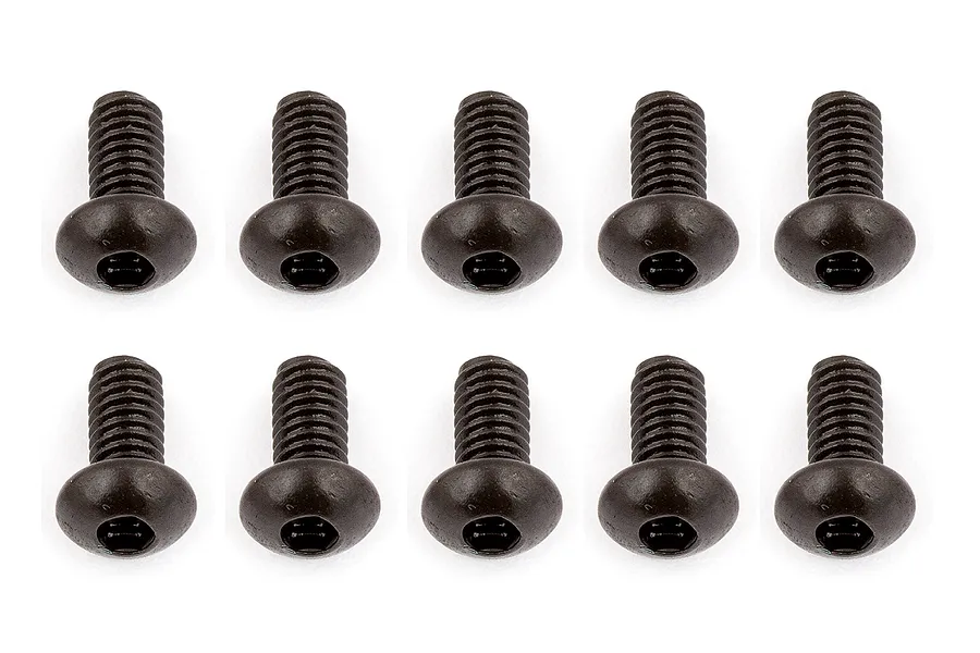 Team Associated 2.5x5mm Fine Thread Button Head Screws 10Pcs image 73154