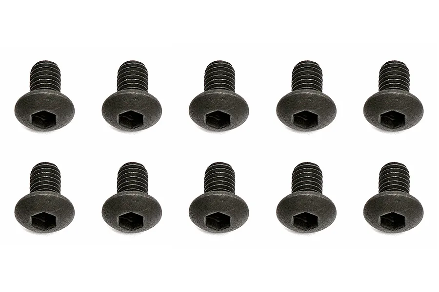 Team Associated 3x5mm Fine Thread Button Head Screws 10Pcs image 73156