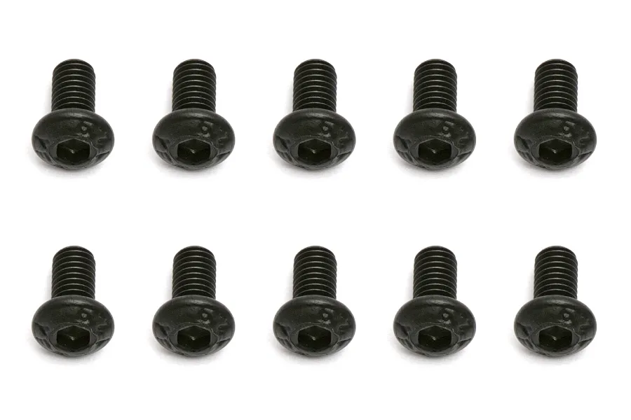 Team Associated 3x6mm Fine Thread Button Head Screws 10Pcs image 73157